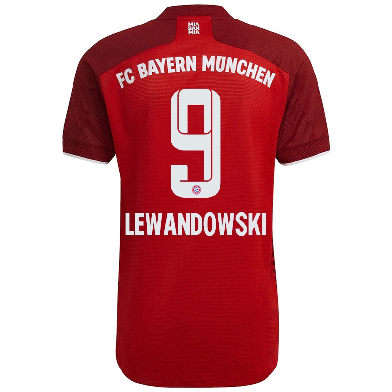 Primera camiseta réplica oficial autorizada Camiseta roja número 9 Camiseta de fútbol Robert Lewandowski Tallas de adulto y niño. 