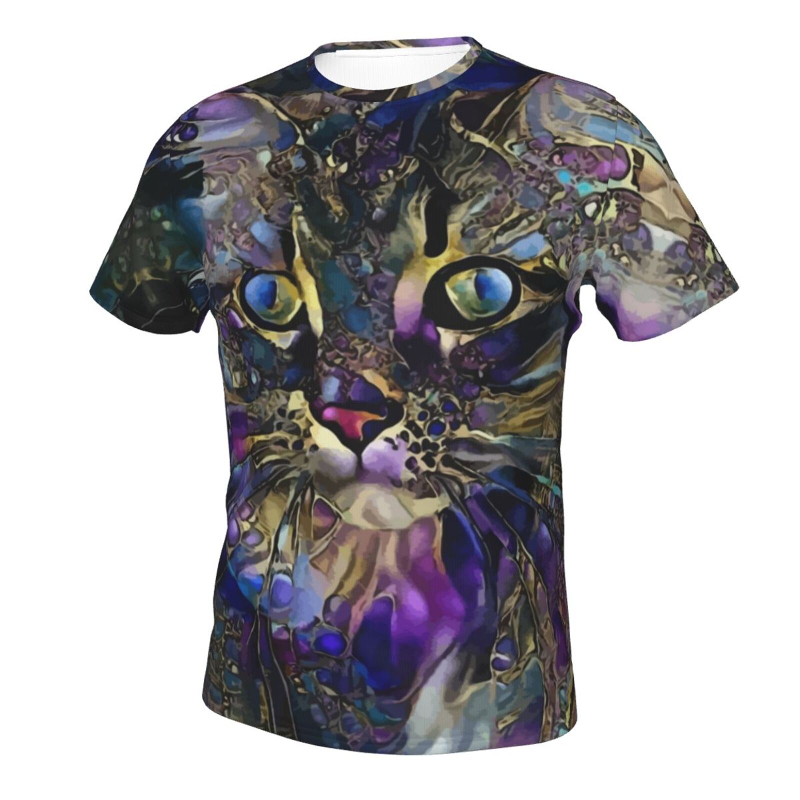 Merry Purple Cat Mix Mdeia Elements Classic T-shirt
